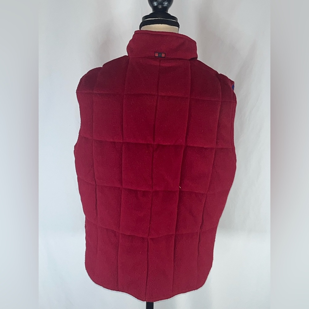 Wrangler 20x Reversible Blue Waterproof/Red Fleece Full Zip Men’s Puffer Vest - Picture 9 of 12
